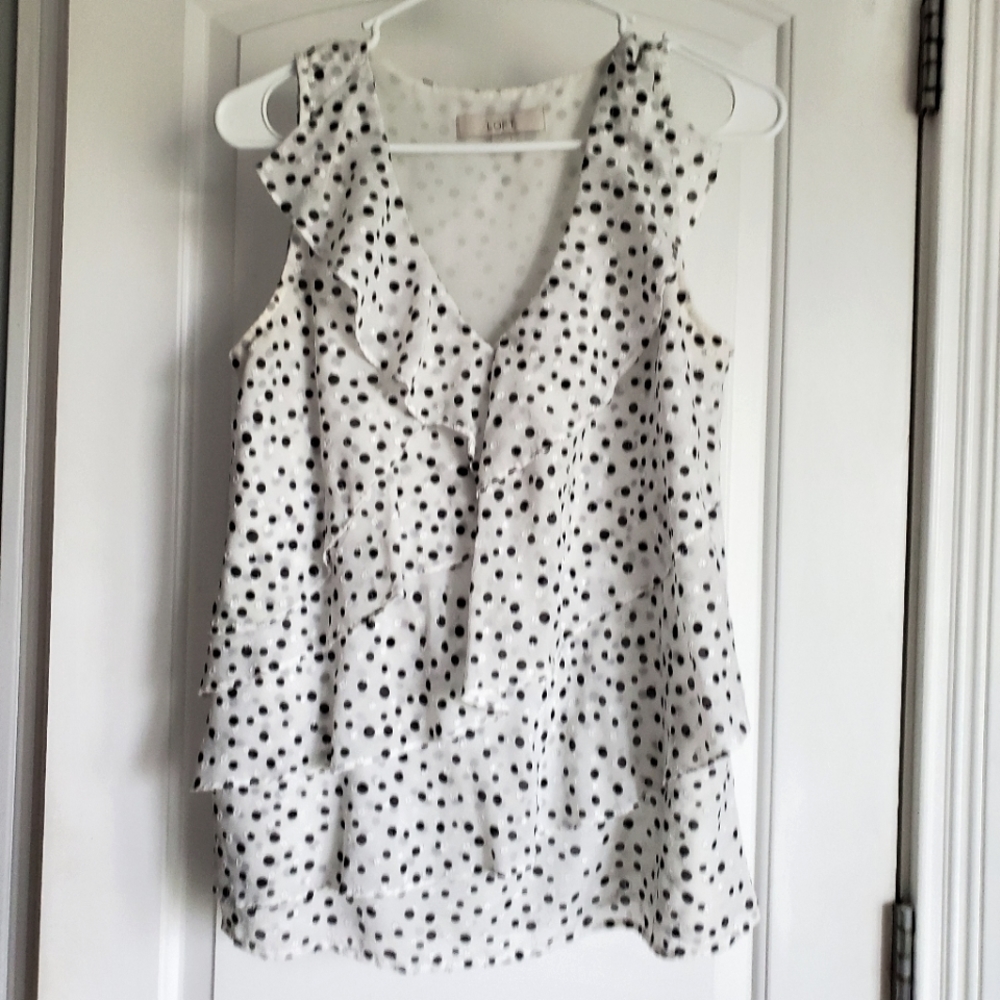 LOFT polka dot blouse